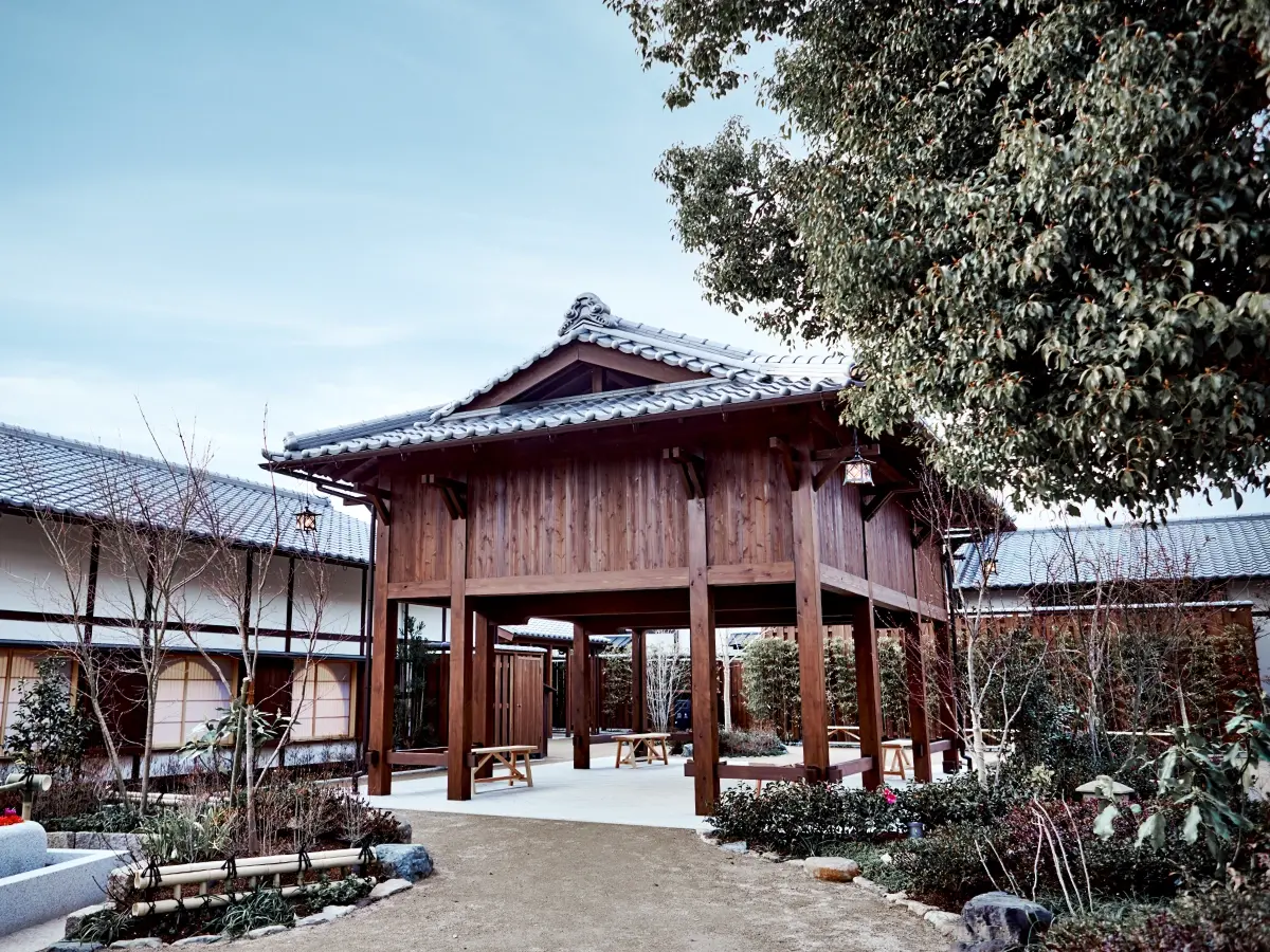 Photograph of the Ema-do (votive tablet hall)