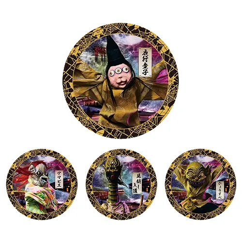 Kyoto YOKAI Festival Foil-Stamped Can Badge